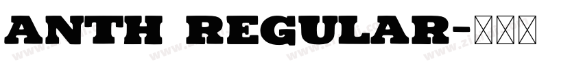 Anth Regular字体转换